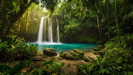 waterfall background very cool