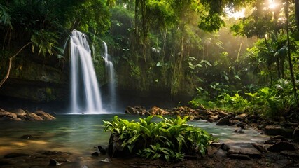 waterfall background very cool