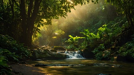 waterfall background very cool