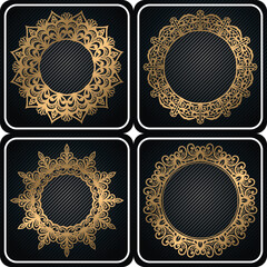 luxury vintage art frame. round art frame, royal art frame.