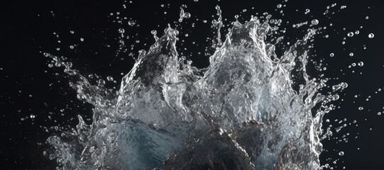 water splash waves, clear, fresh, aqua 62 - obrazy, fototapety, plakaty