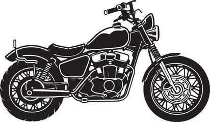 Silhouette vector motor cycle