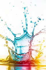 Colorful Liquid Splash Symphony