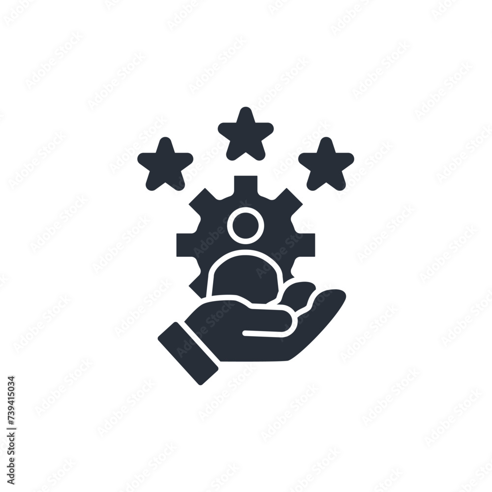 Poster admin icon. vector.editable stroke.linear style sign for use web design,logo.symbol illustration.
