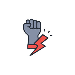 Empowerment icon. vector.Editable stroke.linear style sign for use web design,logo.Symbol illustration.