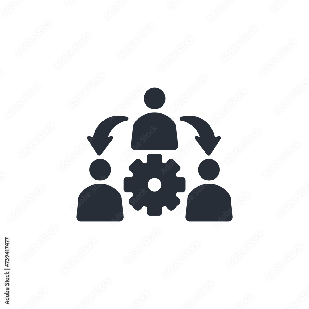 Poster manage icon. vector.editable stroke.linear style sign for use web design,logo.symbol illustration.