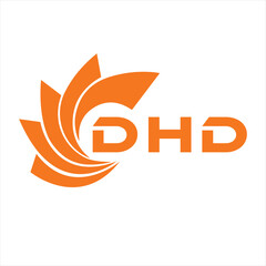 Fototapeta premium DHD letter design. DHD letter technology logo design on white background. DHD Monogram logo design for entrepreneur and business