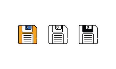 Floppy icons vector stock illustration