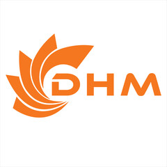 Fototapeta premium DHM letter design. DHM letter technology logo design on white background. DHM Monogram logo design for entrepreneur and business