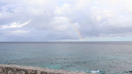 rainbow over the sea
