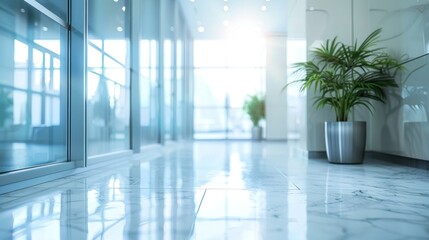 Blured Modern Office Background	
