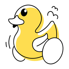 Duck Toys Doodle Icon