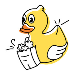 Duck Toys Doodle Icon
