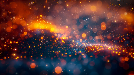 Bokeh background with sparkles, magical particles