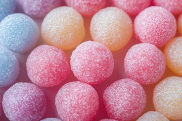 Colorful sugar pearls close-up