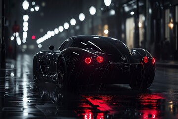 car, golden car, neon car, white car, black car, sports car wallpaper concept, new car launch, car, dark, sport, ai generated