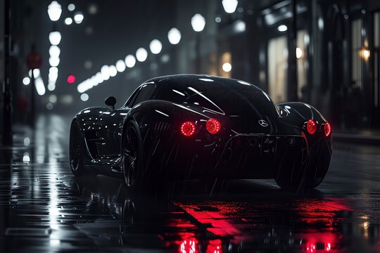 car, golden car, neon car, white car, black car, sports car wallpaper concept, new car launch, car, dark, sport, ai generated