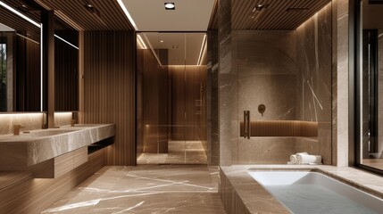 luxury bathroom interior wallpaper background