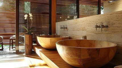 luxury bathroom interior wallpaper background