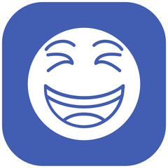 Grinning Squinting Face Icon