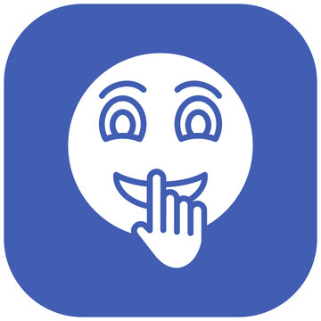 recommend clip art: Shushing Face Icon
