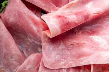 ham slice pork fresh meat food tasty eating cooking appetizer meal food snack on the table copy space food background