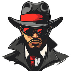 Mafia esport vector logotype, logo mafia, icon mafia, sticker mafia symbol mafia, emblem, mobster, gangster