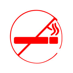 Obraz premium No Smoking Icon: Promoting a Smoke-Free Environment