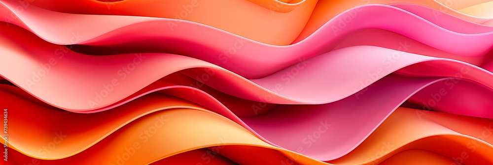 Poster artistic waves of color and design: a smooth, flowing pattern that captures the delicate balance of 