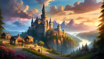 Fototapeta premium fairytale cartoon