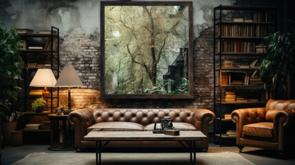 apartment with city view, large windows and beautiful lighting. Cozy and luxurious interior design