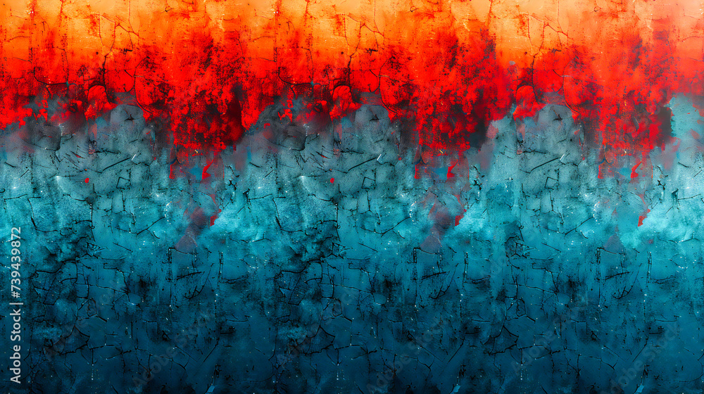 Aufkleber explosive color fusion: an abstract, textured backdrop of paint splashes blending art and chaos in a
