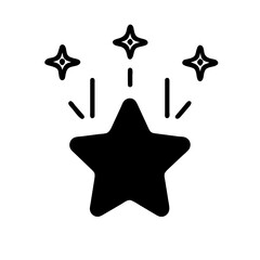 Sparkle Star Icon, Shine icon: Vector Illustration of Shining Stars Sparkles