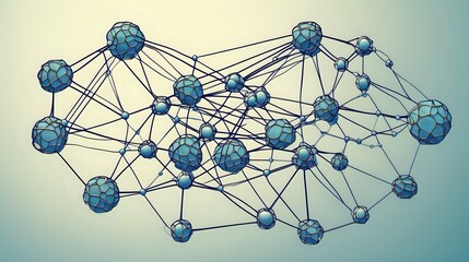 A conceptual image of a neural network with interconnected nodes, symbolizing the complexity of AI systems.