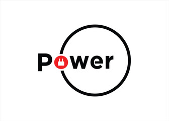 power electricity logo design symbol energy