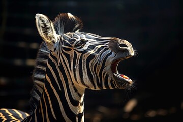 portrait of a zebra