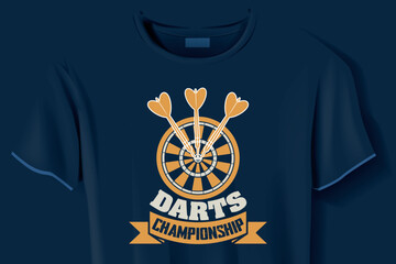 Dartboard Hero, typography t-shirt design