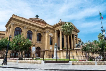 Foto op Plexiglas Teatro Massimo Vittorio Emanuele in Palermo, Sicily, Italy © jordi2r
