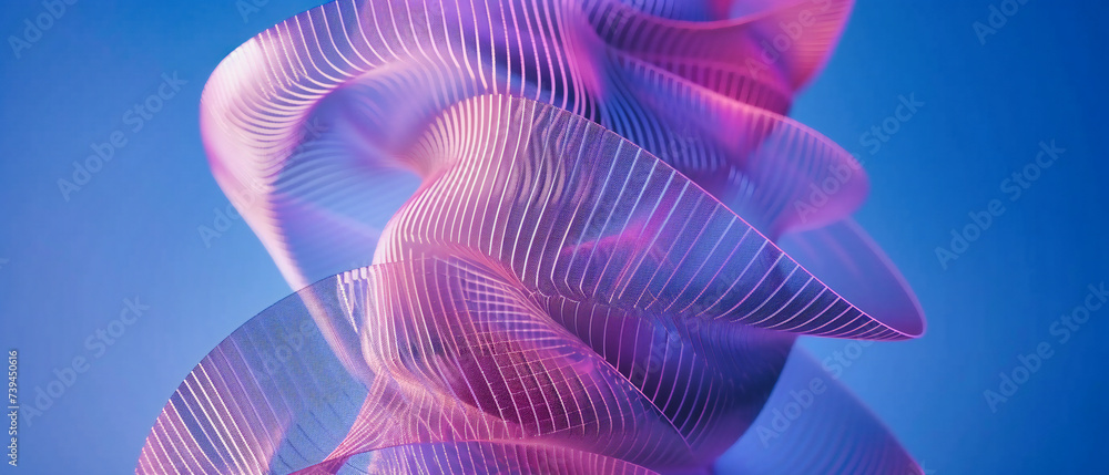 Aufkleber digital waveforms: a vibrant abstract of technology and motion, where futuristic lines and energy fl