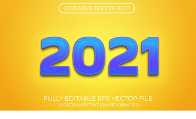 2021 editable text effect. Editable text style effect