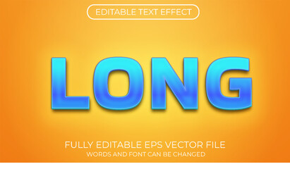 Obraz premium Long editable text effect. Editable text style effect