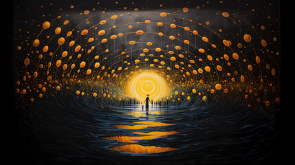 Kunst, Illustration - Lichter