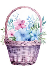 Obraz premium bouquet of flowers in basket