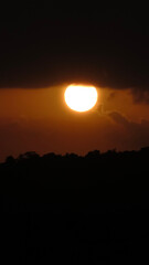 Sunset, Sun, Golden sky, Fiery sky, Summer, summer weather, Dramatic sunset, Beautiful Sunset, Sunset in the jungle, sunset at Praia da Pipa - Rio Grande do Norte, Brazil