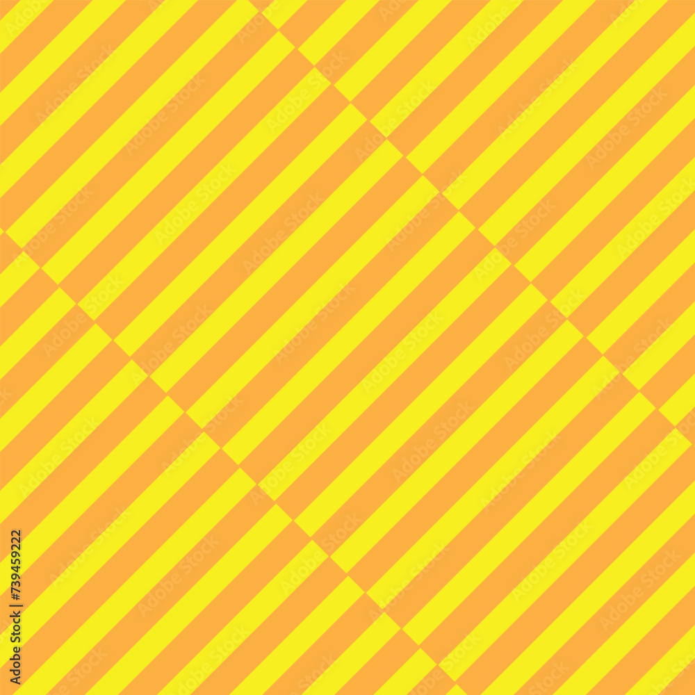 Poster abstract geometric repeatable yellow diagonal irregular line pattern on orange.