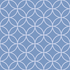 Fototapeta premium Seamless asian background pattern.Abstract geometric circle lines. Traditional japanese ornament.