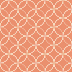 Seamless asian background pattern.Abstract geometric circle lines. Traditional japanese ornament.