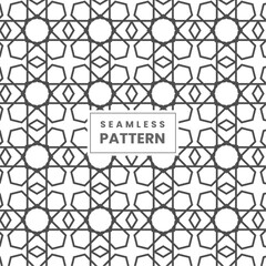 Abstract geometric Islamic background pattern design. Vector Illustration.