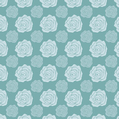 Floral seamless pattern with rose flowers. Simple hand-drawn style. Pretty ditsy for fabric, textile, wallpaper. Digital paper in pink background
