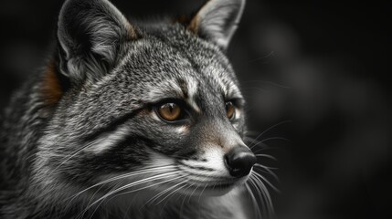 portrait of a raccoon